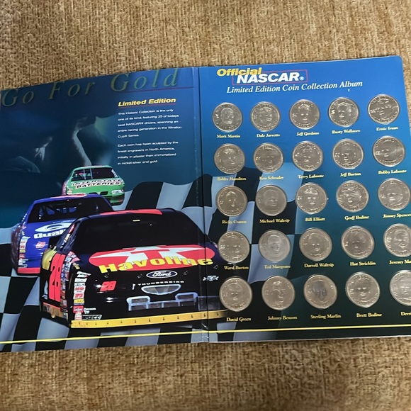 NASCAR Limited Edition coin Collection, Go For Gold, 25 Drivers Coins - Picture 5 of 5